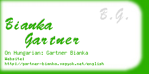 bianka gartner business card